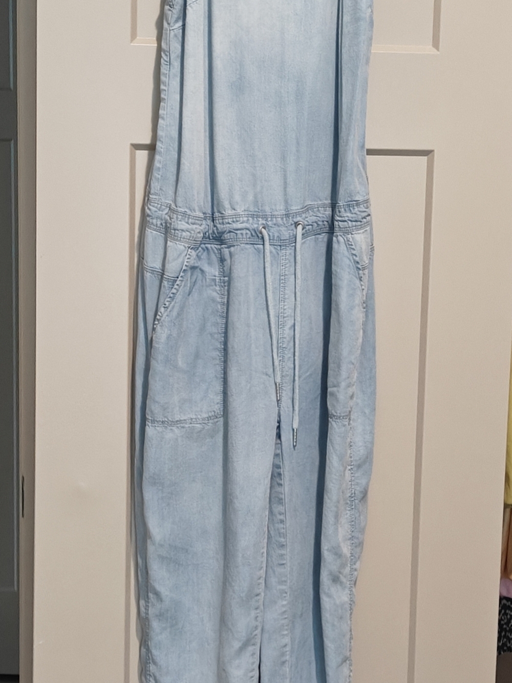 Blank NYC Light Blue Denim Jumpsuit Romper